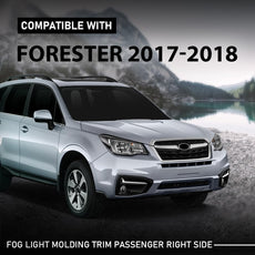 G-PLUS Fog Light Molding Trim for Subaru Forester 2017-2018 Right Side Front View