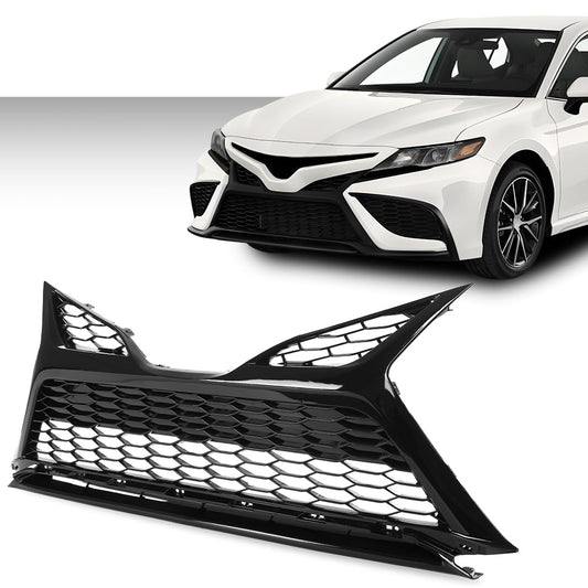 G-PLUS Front Bumper Lower Grille Without Sensor Holes Compatible with Toyota Camry SE XSE 2021-2022 75602F4010 TO1290115