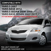 G-PLUS Fog Light Covers Set Driver and Passenger Side Compatible with Toyota Yaris Base 2012,Fit Toyota Yaris Base Sedan 2007-2011,Fit Toyota Yaris S 2007,Fit Toyota Yaris S Sedan 2008-2009