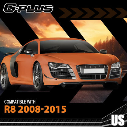 G-PLUS Headlight Lens Cover Compatible with Audi R8 2008-2015 Left & Right Pair Front Headlamp Lens Cover Clear