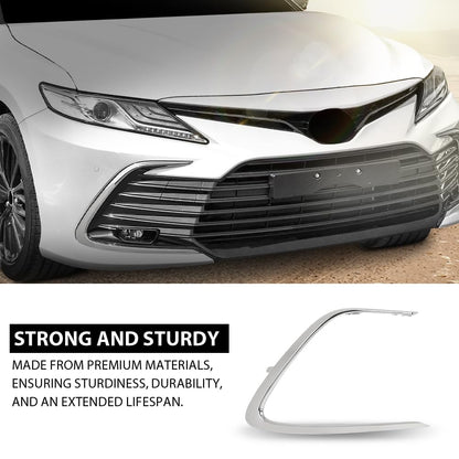 G-PLUS Front Right Bumper Grille Grill Strip Trim, Compatible with Toyota Camry LE XLE 2021-2023, Passenger Side, 5271206120