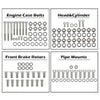 G-PLUS ATV Bolt Screw Kit Set 378 Piece Compatible with Yamaha Banshee 350 YFZ350 1987-2006 Polished Stainless Silver Color Iron