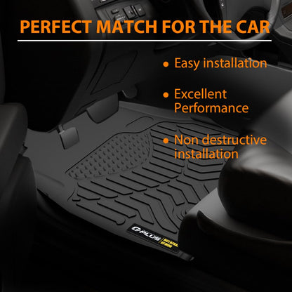 G-PLUS TPE Floor Mats Fit Freightliner Cascadia Models 2008-2018 Excludes New Cascadia Body Style 1st Row Truck Accessories Cargo Liners All Weather Protection 5PCS Black Alfombras para Carro