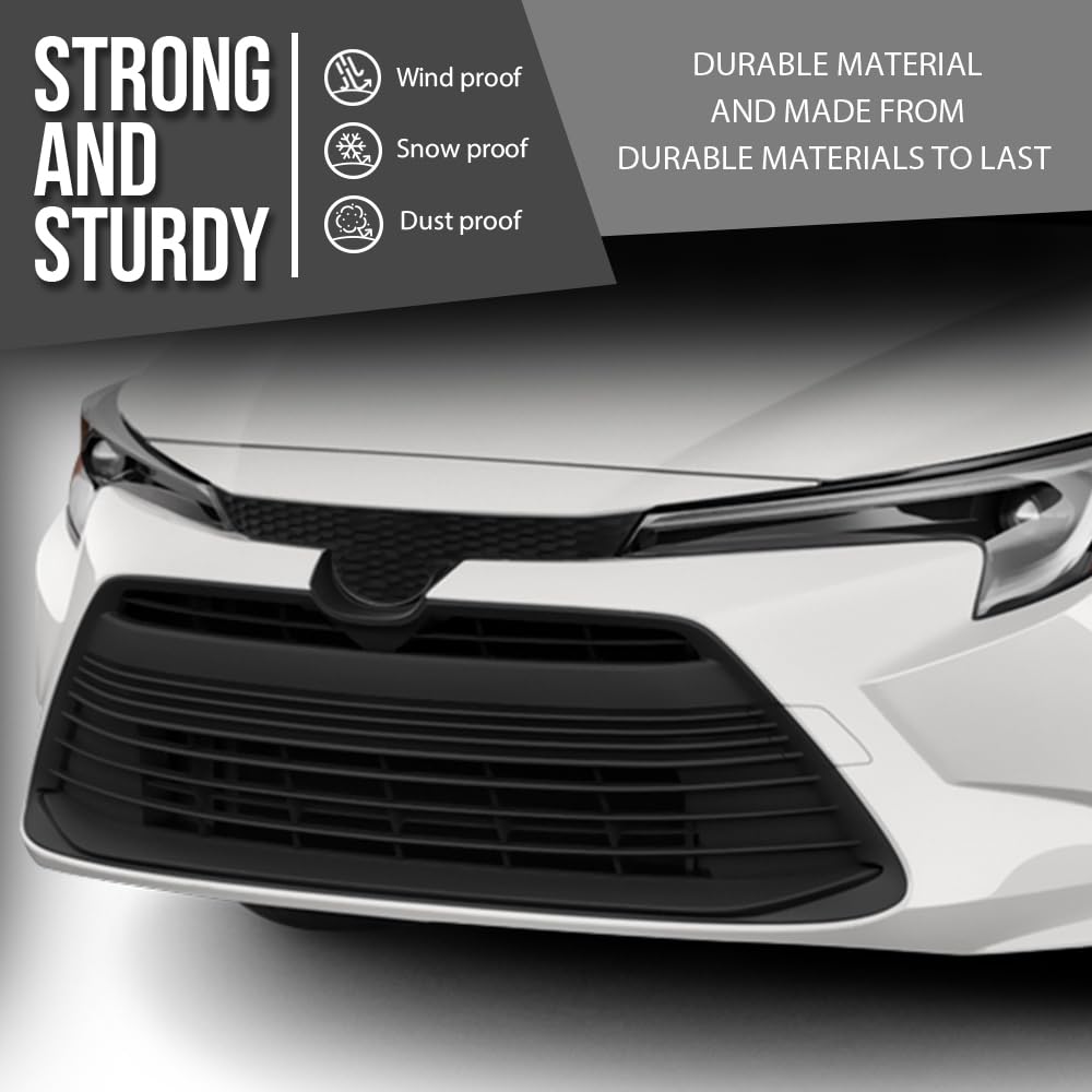 G-PLUS Front Lower Bumper Grille Compatible with Toyota Corolla LE Base XLE 2023 2024 53112-02E00, 53102-02640 Black