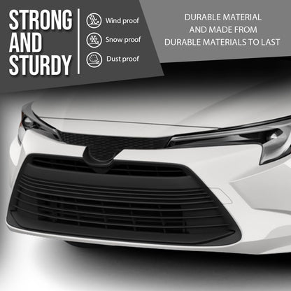 G-PLUS Front Lower Bumper Grille Compatible with Toyota Corolla LE Base XLE 2023 2024 53112-02E00, 53102-02640 Black