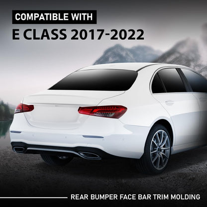 G-PLUS Bumper Face Bar Trim Molding Rear Compatible with Benz E300 2017-2019 For Models Without Luxury Package, Fit Benz E350 2021-2022 2138856601, MB1144121