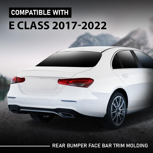 G-PLUS Bumper Face Bar Trim Molding Rear Compatible with Benz E300 2017-2019 For Models Without Luxury Package, Fit Benz E350 2021-2022 2138856601, MB1144121