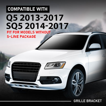 G-PLUS Grille Bracket Insert, Compatible with Audi Q5 2013-2017/ SQ5 2014-2017, Fit Models Without S-Line Package 8R0853692B, AU1207100