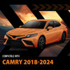 G-PLUS in-Channel Side Window Vent Visor Deflectors Rain Guards Compatible with Toyota Camry 2018-2024 Impact-Resistant PC 4 PCS Smoky