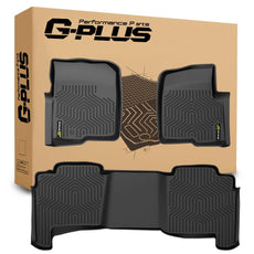 G-PLUS Floor Mats 3PCS for Ford F150 SuperCrew Cab 2004-2008 TPE All Weather