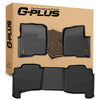 G-PLUS Floor Mats 3PCS Compatible with Ford F150 SuperCrew Cab 2004 2005 2006 2007 2008 1st & 2nd Row All Weather Protection TPE Floor Liners Black