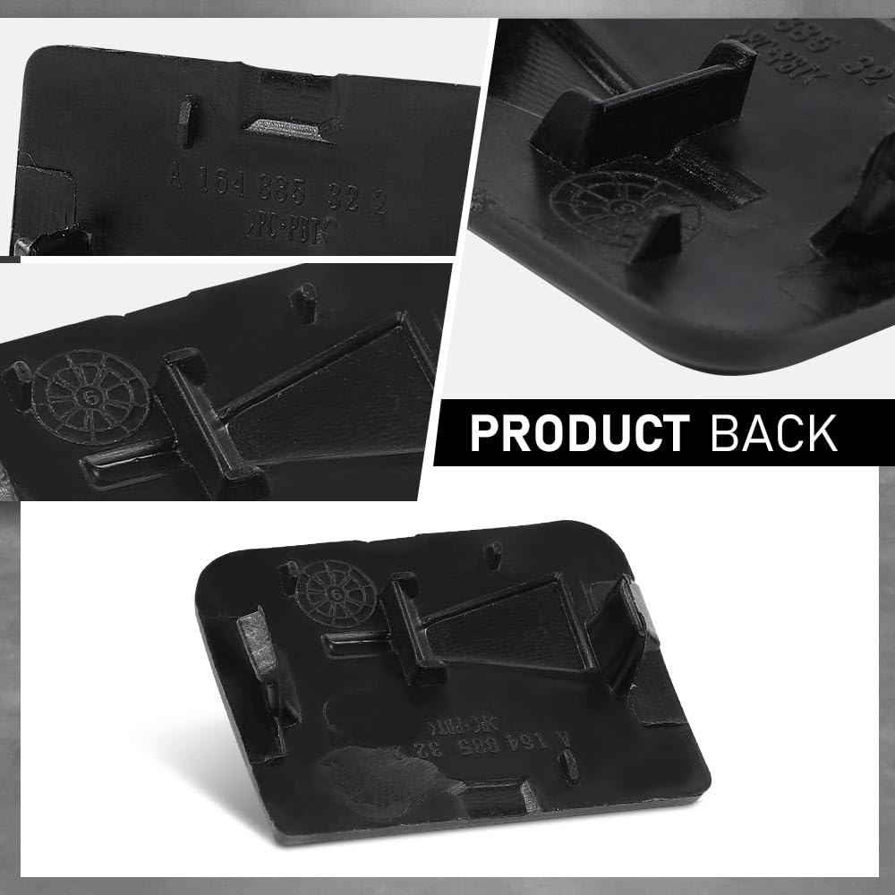 G-PLUS Rear Bumper Tow Hook Cover Cap Compatible with Benz ML-Class ML320 ML350 ML450 ML500 ML550 2009-2011 1648853223