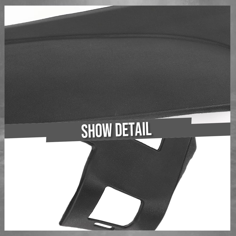 G-PLUS TPE Dash Cover Dashboard Compatible with Chevy Silverado GMC Sierra 2007-2013,Fit Dual Glovebox Style Dashes Only Black