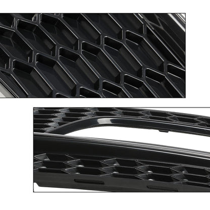 G-PLUS Fog Light Lamp Chrome Cover Bezel Pair Compatible with Audi A4 S-line S4 2013-2015/ Only fit for S-line Bumpers/Not fit Standard Bumpers 8K0807681L, 8K0807681N, 8K0807682L, 8K0807682N Black