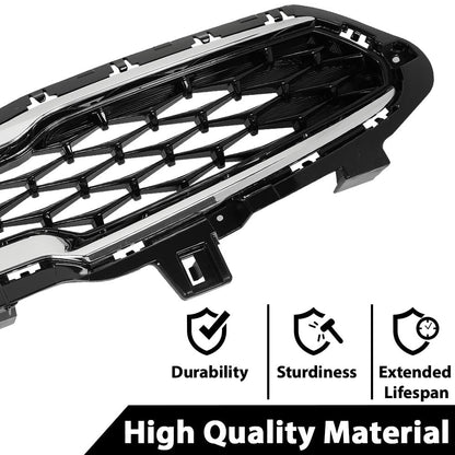G-PLUS Front Upper Bumper Grille & Radiator Sight Shield Cover Compatible with Kia Forte 2019-2021 KI1224116 KI1200205 86370M7000 86350M7010