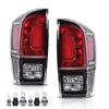 G-PLUS Rear Tail Lights Assembly Compatible with Toyota Tacoma 2016-2023, Dark Red Rear Brake Lamps Left Driver and Right Passenger TO2800201 TO2801201,Luces Traseras
