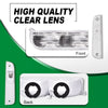 G-PLUS Corner Lights & Bumper Signal Lights Compatible with 1997-2001 Jeep Cherokee XJ,4 Pieces (Clear lens Chrome Housing Clear Reflector)