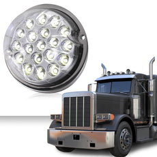 G-PLUS LED Marker Turn Signal Light Clear Lens Warm White LED Universal Front View
