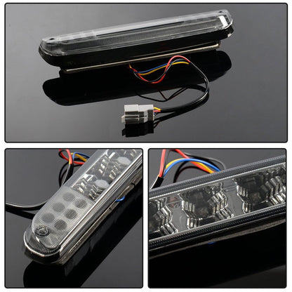 G-PLUS LED 3rd Brake Light, Compatible with Ford F250 F350 F450 F550 Super Duty 99-16/Ranger 93-11/Ford Explorer 01-05/Mazda B-Series 93-10 (Clear Housing Smoky Lens)