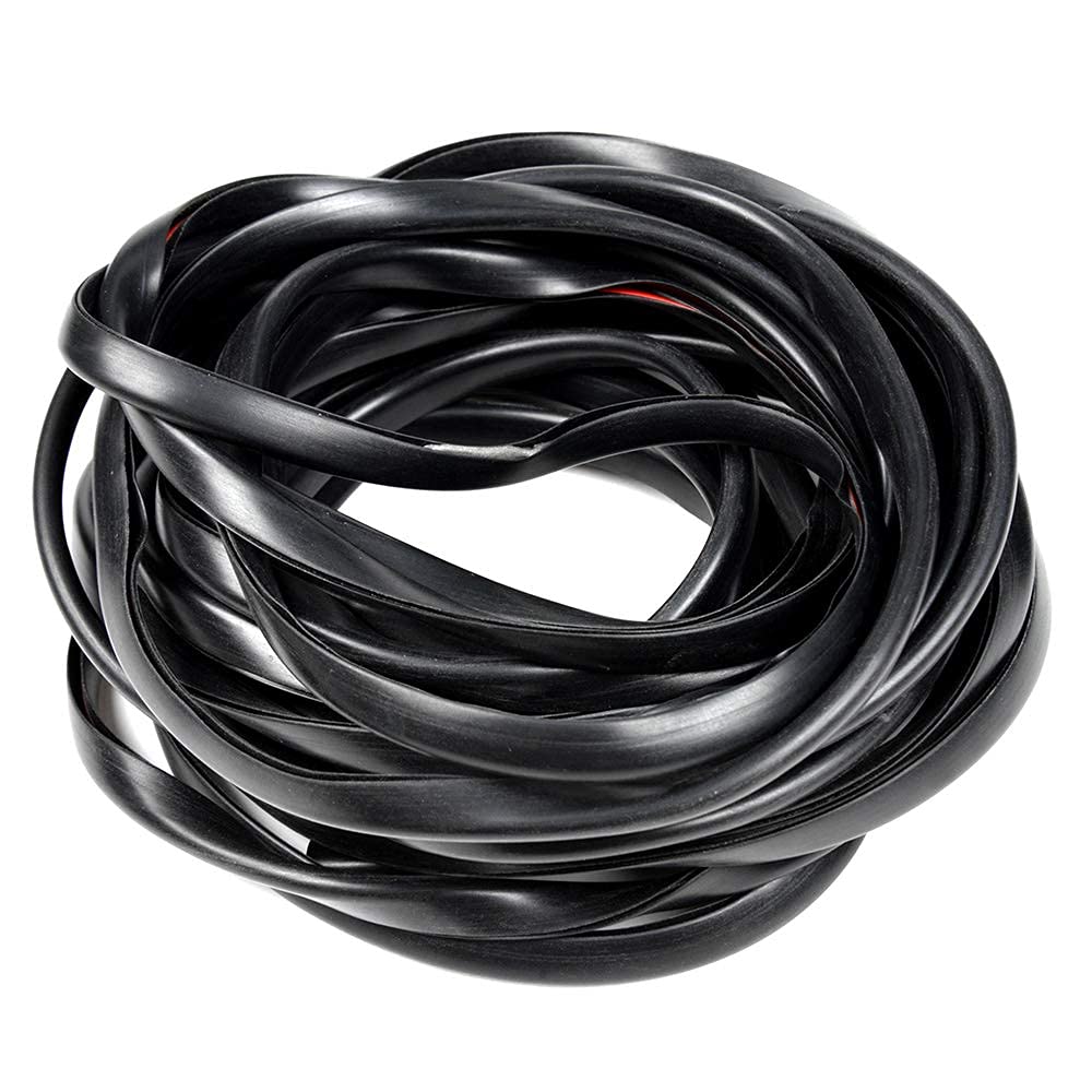 G-PLUS Fender Flares Edge Trim Rubber Gasket Wiper Style 30ft Feet for Car & Truck Wheel Wells Bonds with Automotive-Grade Tape