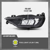 G-PLUS Left Side Front Bumper Fog Light Fog Lamp Compatible with Volvo XC90 XC60 S90 V90 2016 2017 2018 2019 2020 2021 2022 2023 2024 31395865 Black
