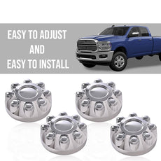 G-PLUS Center Hub Caps for Dodge Ram 1500 2006-2008 Ram 3500 2003-2012 Chrome Close-up View
