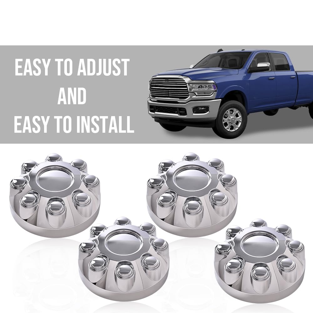 G-PLUS 17" Chrome Center Hub Caps - Compatible with 2006-2008 Dodge RAM 1500/2003-2012 Dodge RAM 3500