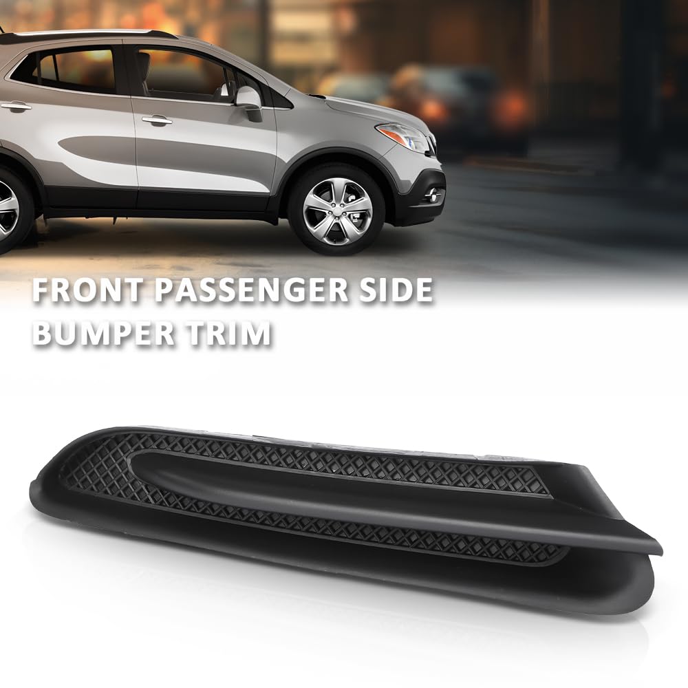 G-PLUS Bumper Trim Front Right Side Compatible with Buick Encore Sport Touring 2016,Fit Buick Encore (submodel: Base, Convenience, Leather, Premium) 2013 2014 2015 2016 95235063, GM1047107 Black