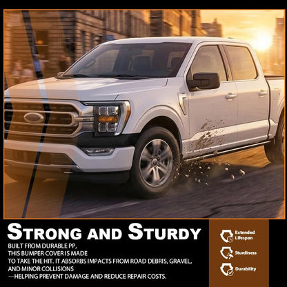 G-PLUS Front Upper Bumper Cover Fascia Compatible with Ford F150 Pickup 2021-2023 ML3Z17D957CAPTM, FO1014146 Black