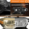 G-PLUS Headlight Assembly Right Side w/o LED Daytime Running Light Compatible with Toyota Tacoma 2016-2018 Fit Models Without Factory LED Daytime Running Light Only White