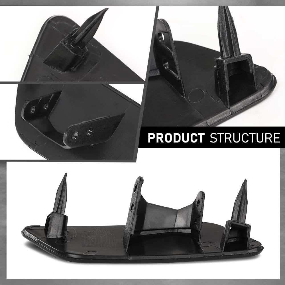 G-PLUS Pair Front Bumper Headlight Washer Cover Cap, Compatible with Audi A3 2012-2020, Left Driver & Right Passenger Side 2PCS, 8V3955275, 8V3955276