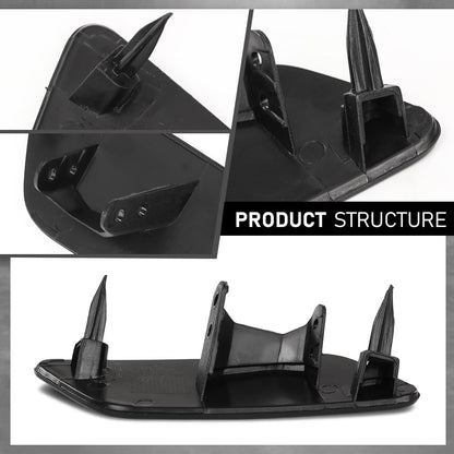 G-PLUS Pair Front Bumper Headlight Washer Cover Cap, Compatible with Audi A3 2012-2020, Left Driver & Right Passenger Side 2PCS, 8V3955275, 8V3955276