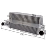Performance Front Mount Aluminum Intercooler Compatible With Ford Mustang 2.3L EcoBoost 2015 2016 2017 Silver