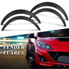 G-PLUS 4Pcs Universal Fender Flares, Durable Polyurethane Extra Wide Auto Car Body Kit NOT Fit Pickup, NOT Fit Corolla/Mercury Mentego, Wheel Protector (Front 23.4"*9.6" & Rear 25.2"*10.8")