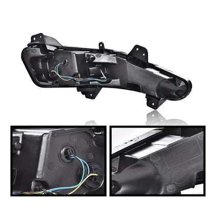 G-PLUS Left Driver Side Bumper Turn Signal Lights LED DRL Fog Lamps Compatible with 2019-2022 Chevy Malibu 84575553 84575552 Left Fog Lamp Bumper Turn Signal Light