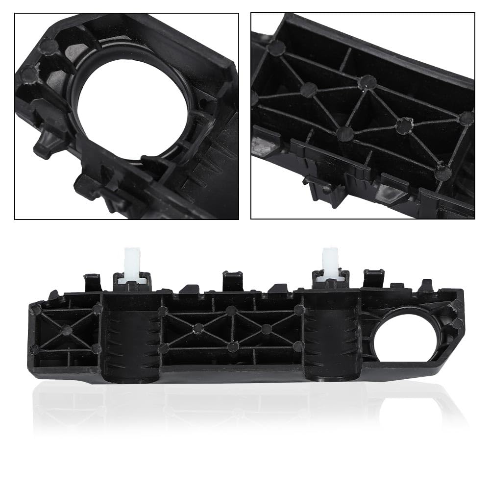 G-PLUS Front Bumper Bracket Left & Right Side Pair Compatible with Kia Forte, Forte5 & Forte Koup 2014 2015 2016 2017 2018 86513A7000, 86514A7000, KI1032102, KI1033102 Black Pair
