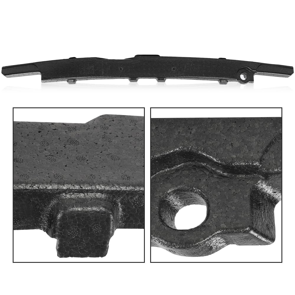G-PLUS Front Bumper Reinforcement Absorber Foam Compatible with Tesla Model 3 2017-2023 1104669-00-F, 110466900F, 1104669 00 F Black