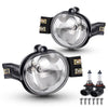 G-PLUS Front Bumper Fog Lights Compatible with Dodge Ram 1500 2002-2008/2003-2009 Ram 2500 3500/2004-2006 Durango Pair+Bulb Driver and Passenger Side Driving Lamps Clear Lens