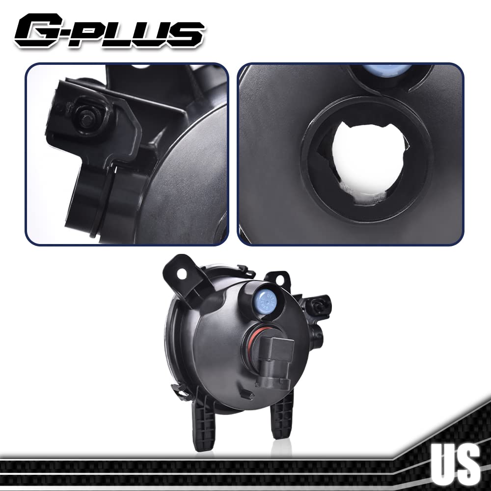 G-PLUS Pair Front Bumper Fog Lights Compatible with 2012-2014 BMW 328i xDrive sedan BM2592142 / BM2593142 Fog Lamp Accessories neblineros para autos delantero faros antiniebla