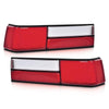 G-PLUS Taillight Taillamp Lens Red Left & Right Pair Set Compatible with Ford Mustang 1987-1993 E7ZZ13405A, E7ZZ13404A, FO2800168, FO2801168