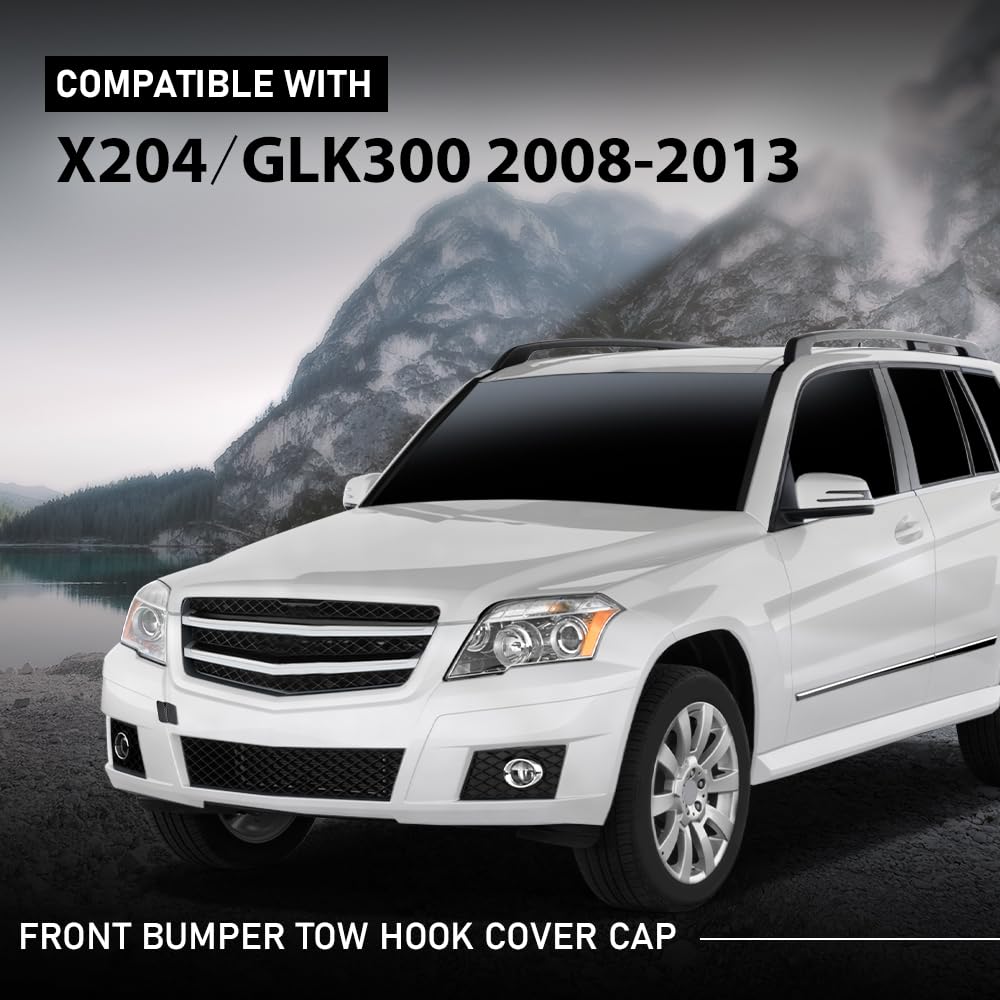 G-PLUS Front Bumper Tow Hook Cover Cap Compatible with Benz GLK-Class X204 GLK250 GLK300 GLK350 2008-2013 2048850224