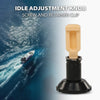 G-PLUS Idle Adjustment Knob Screw & Retainer Clip Compatible with Johnson, Evinrude, OMC Motors/Fit 9.9HP & 15HP Models 1974-1985