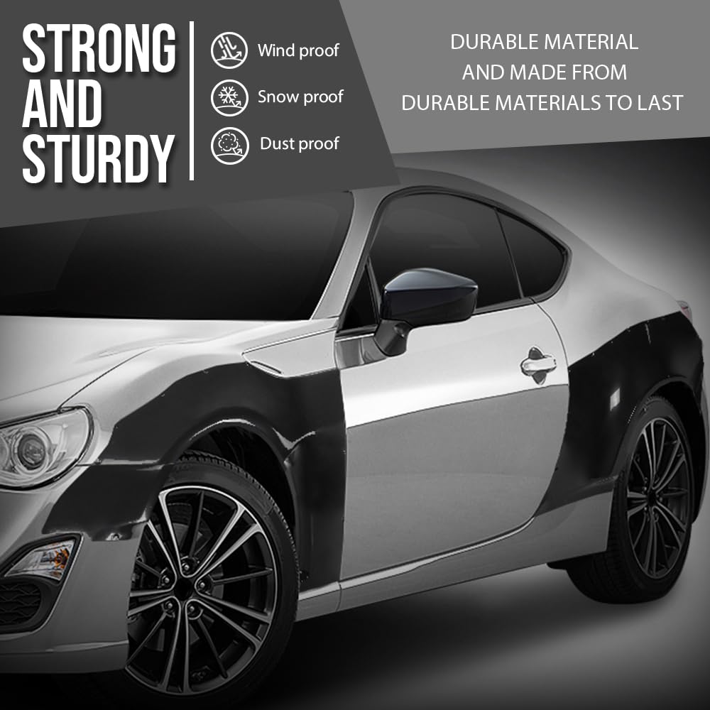 G-PLUS Wide Body 8pc Fender Flares Cover Compatible with Scion FR-S 2013-2016 Fit Toyota 86 2017-2020 Fit Subaru BRZ 2013-2020 Black