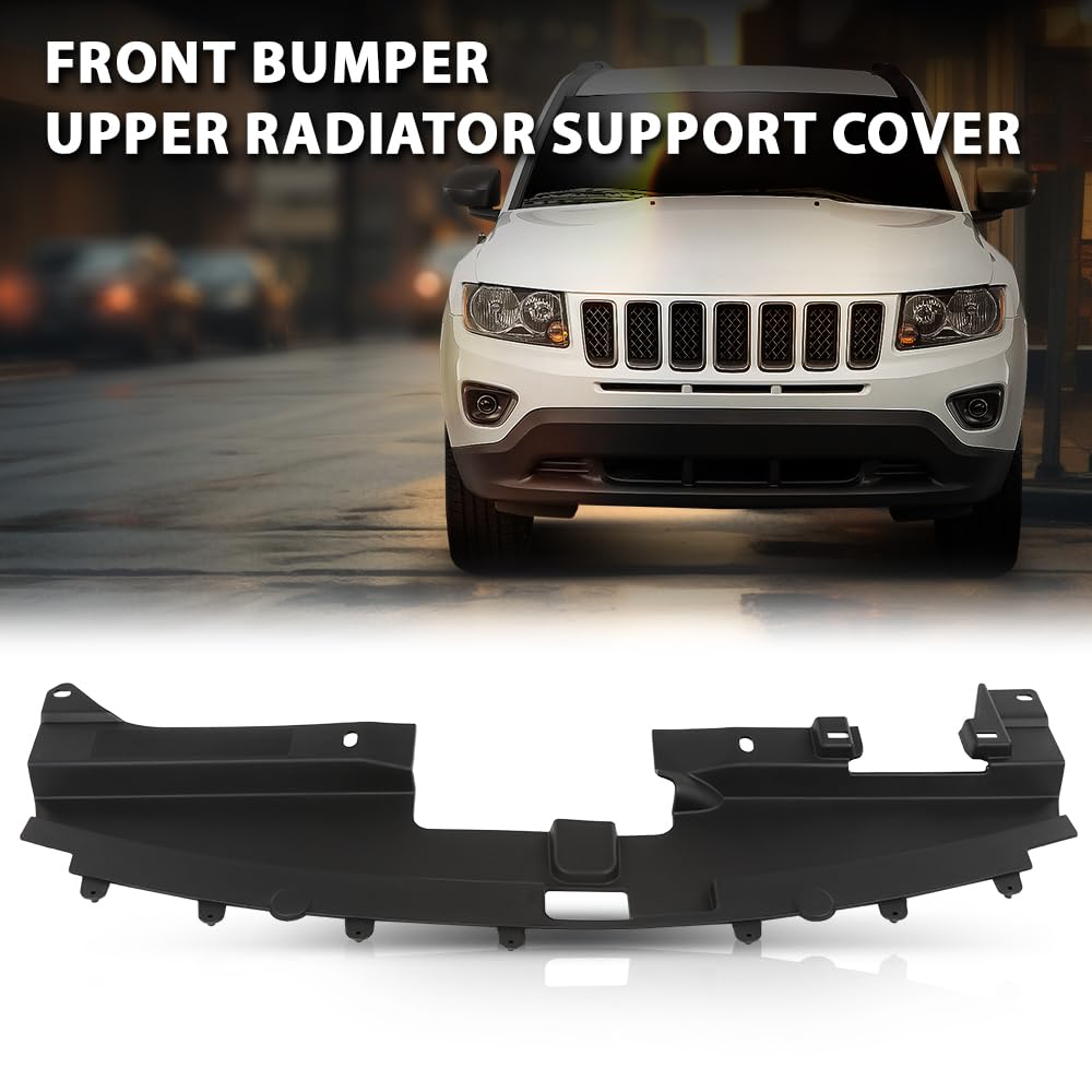 G-PLUS Front Bumper Upper Radiator Support Cover Compatible with Jeep Compass 2011-2017 68109867AA, CH1087123