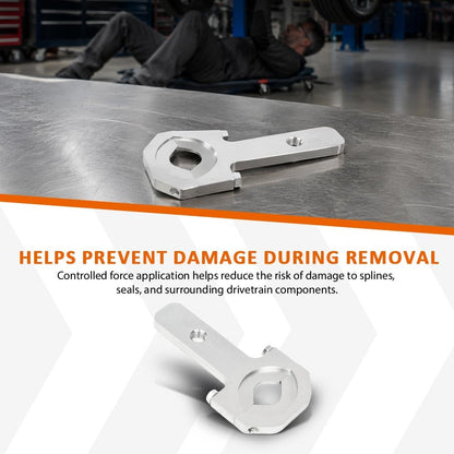 G-PLUS Driveshaft Removal Adapter Tool Fit Chevy Equinox/GMC Acadia Terrain/Cadillac XT5 / Buick Envision DT-51329-A Safe Removal, No Damage to Driveshaft Silver