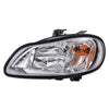 G-PLUS Headlights Assembly, Compatible with 2005-2012 Freightliner M2 Models Left Bumper Headlamps, Clear Lens Chrome Housing Amber Reflector