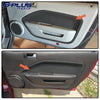 G-PLUS Compatible With Ford Mustang 2005 2006 2007 2008 2009 Red Synthetic Leather Door Panel Insert Card Covers Kit Replacement