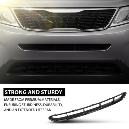 G-PLUS Front Bumper Grille, Compatible with Kia Sorento 2014-2015, Center Air Intake, 865221U500, 865222P500, 86522-1U500