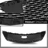 G-PLUS Front Bumper Hood Grille Grill Mesh Compatible with Cadillac CT5 2020-2023 Gloss Black