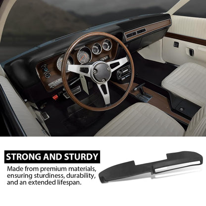 G-PLUS TPE Dashboard Dash Cover Compatible with Dodge Plymouth Belvedere Charger Coronet GTX Road Runner Satellite 1971-1974 Black